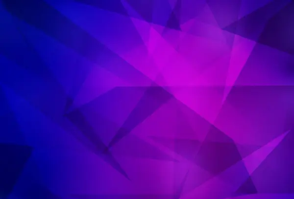 Dark Purple Pink Vector Template Crystals Triangles Beautiful Illustration Triangles — Vector de stock