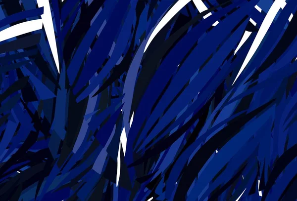 Světelný Vektorový Obrazec Blue Náhodnými Tvary Barevné Chaotické Formy Gradientem — Stockový vektor