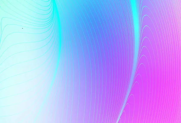 Hellrosa Blauer Vektorhintergrund Mit Geschwungenen Linien Leuchtend Bunte Illustration Einfachen — Stockvektor