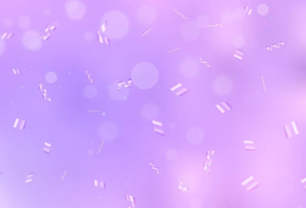 Light Purple Vector Backdrop Dots Illustration Set Shining Colorful Abstract — Stok Vektör