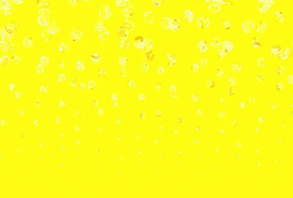 Светло Оранжевый Векторный Шаблон Кругами Размытые Пузыри Абстрактном Фоне Красочным — стоковый вектор