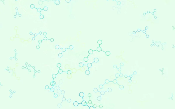 Lichtblauwe Groene Vector Textuur Met Kunstmatige Intelligentie Concept Schitterende Illustratie — Stockvector