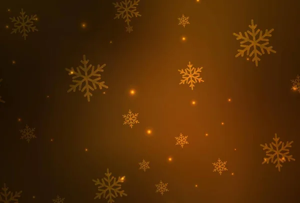 Темно Оранжевий Векторний Шаблон Карнавальному Стилі Сучасні Абстрактні Різдвяні Форми — стоковий вектор