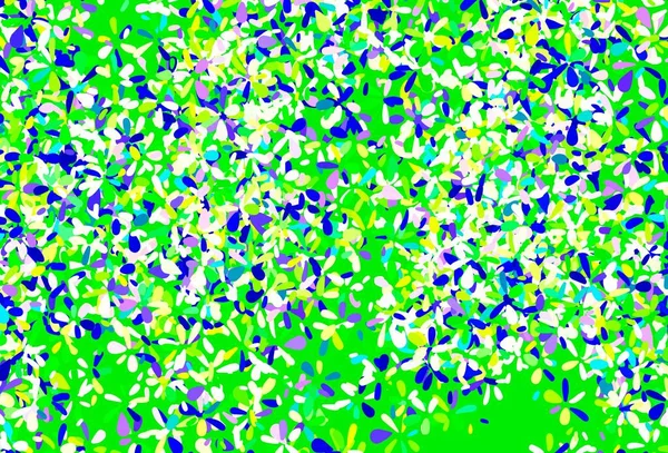 Легкие Многоцветные Векторные Каракули Листьями Сияющая Цветная Иллюстрация Листьями Стиле — стоковый вектор