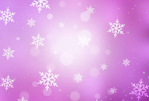 カーニバル風のライトピンクベクトルテンプレート グラデーションのクリスマス要素を持つスマートイラスト 大学のポスター バナーのための最高のデザイン — ストックベクタ
