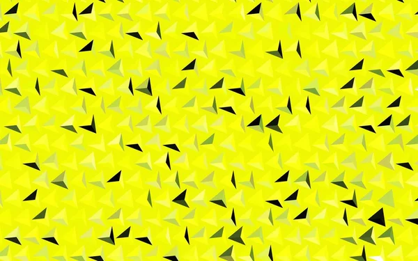 Темно Зеленый Желтый Вектор Искушают Кристаллами Треугольниками Треугольники Абстрактном Фоне — стоковый вектор