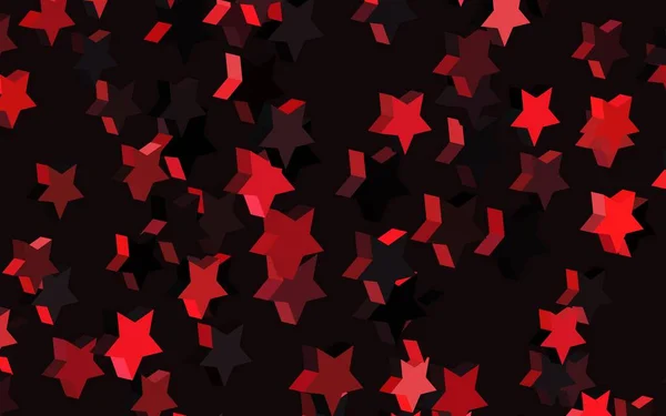 暗红色矢量模板与天空中的星星 在模糊的抽象背景上有渐变的恒星 横幅的最佳设计 — 图库矢量图片