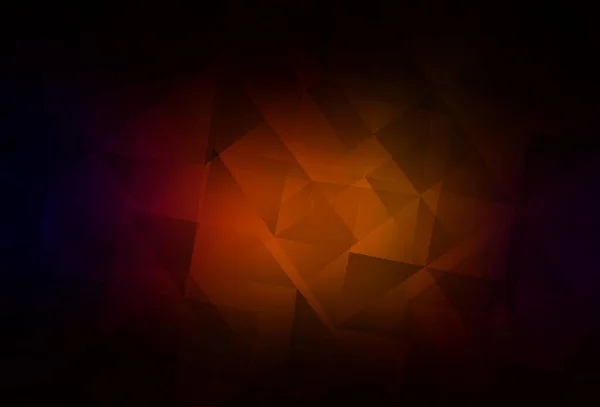 Dark Red Vector Polygon Abstrakcyjne Tło Geometryczna Ilustracja Stylu Origami — Wektor stockowy