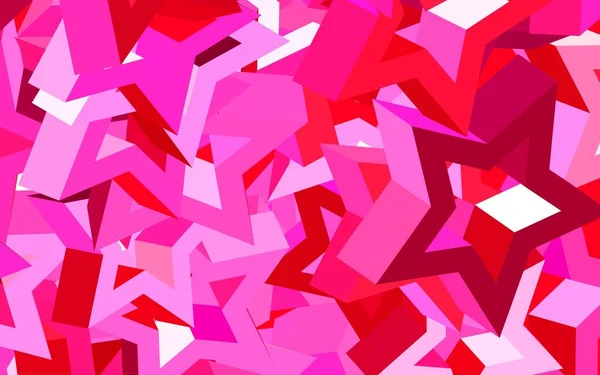 Luz Púrpura Diseño Vectorial Rosa Con Estrellas Brillantes Ilustración Abstracta — Archivo Imágenes Vectoriales