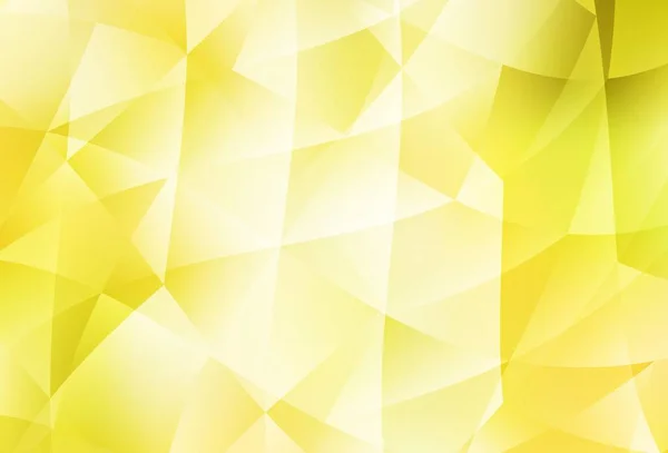 Padrão Poligonal Vetorial Amarelo Claro Ilustração Abstrata Colorida Com Triângulos — Vetor de Stock