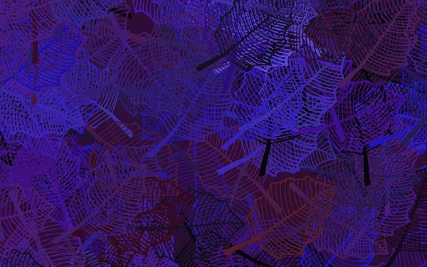 Texture Doodle Vectorielle Violet Foncé Avec Des Feuilles Nouvelle Illustration — Image vectorielle
