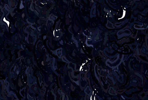 Темно Сірий Векторний Фон Ягідними Лініями Зразок Різнокольоровими Лініями Формами — стоковий вектор