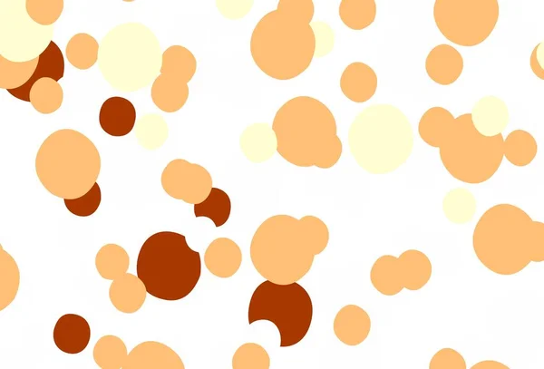 Fond Vectoriel Orange Clair Avec Bulles Design Décoratif Flou Dans — Image vectorielle