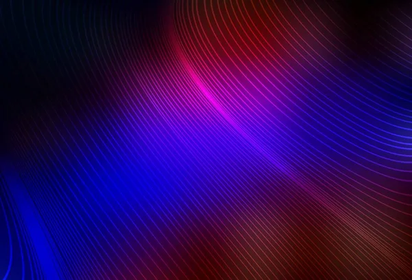 Azul Oscuro Fondo Vectorial Rojo Con Líneas Rectas Ilustración Brillante — Vector de stock