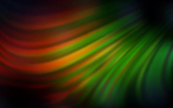 Dunkelgrün Roter Vektor Verschwommenes Muster Leuchtend Farbige Illustration Smarten Stil — Stockvektor