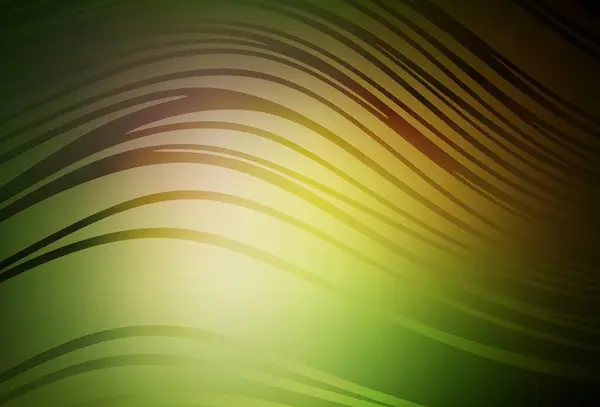 Dunkelgrüner Gelber Vektorhintergrund Mit Schiefen Linien Leuchtend Bunte Illustration Einfachen — Stockvektor