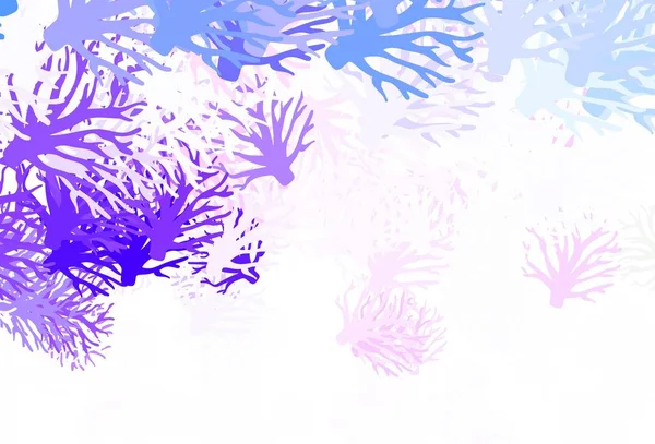 Светло Фиолетовый Вектор Элегантно Искушают Ветвями Листья Ветви Градиентом Белом — стоковый вектор
