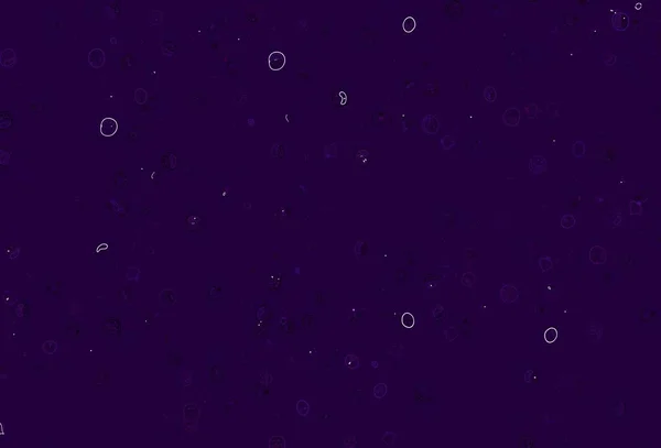 Легкий Фіолетовий Векторний Візерунок Свіжими Інгредієнтами Ілюстрація Набором Свіжої Їжі — стоковий вектор