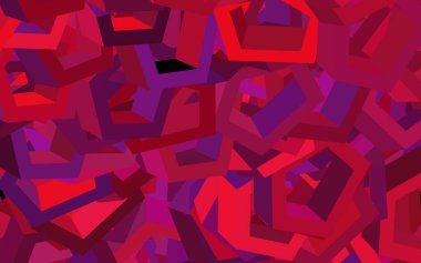 Koyu mor, renkli altıgenli pembe vektör deseni. Bulanık arkaplanda renkli altıgenler. Marka kitabınız için yeni şablon.