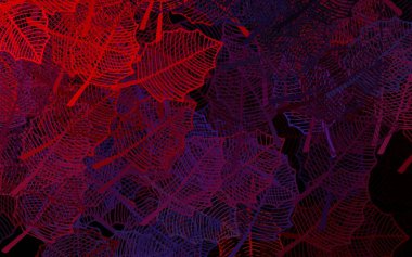 Koyu pembe, kırmızı vektör, yapraklı zarif duvar kağıdı. Yapraklı, çiçekli, karalama tarzında renkli çizimler. İşiniz için en iyi tasarım..