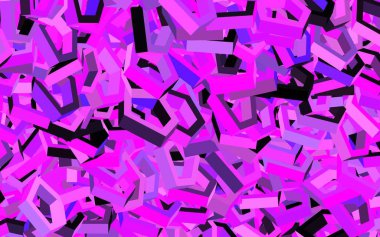 Altıgenli koyu pembe vektör arkaplanı. Renkli altıgenli bir resim seti. Duvar kağıtlarının dokusu için desen.