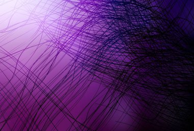 Bükülmüş çizgileri olan koyu pembe vektör şablonu. Basit çizgilerle renkli gradyan çizimi. Broşürler, broşürler için doku.