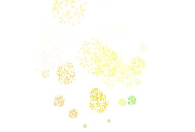 Açık yeşil, yapraklı kırmızı vektör. Bulanık arka planda yaprakları olan eskiz karalamalar. Cep telefonlarının geçmişleri için şablon.