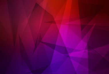 Koyu pembe, sarı vektör arka planı ve çokgen tarzı. Üçgen şekilli ışıltılı soyut çizimler. İşiniz için en iyi akıllı tasarım.