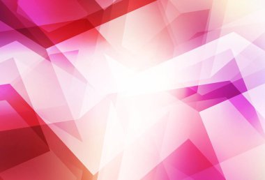 Açık kırmızı, sarı vektör eğimli üçgen şablonu. Çokgen soyut çizim ve gradyan. İşiniz için en iyi üçgen tasarım.