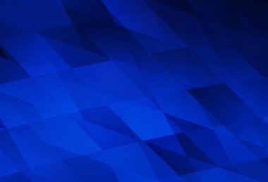 Çizgileri ve dikdörtgenleri olan koyu mavi vektör düzeni. Soyut stil ve dikdörtgenlerle dekoratif tasarım. Reklamlar için desen.