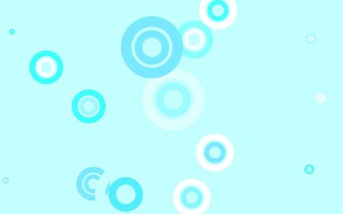 Noktalı açık yeşil vektör arkaplanı. Bulanık dekoratif tasarım baloncuklu soyut tarzda. Fütürist reklamlar ve kitapçıklar için şablon.