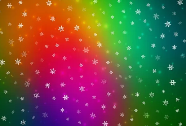 Donkere Multicolor Vector Achtergrond Xmas Stijl Kleurrijke Illustratie Met Kerstsimbolen — Stockvector