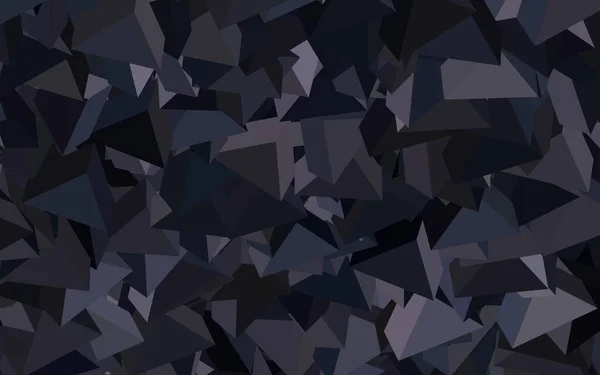 Темно Серый Векторный Фон Многоугольным Стилем Декоративный Дизайн Абстрактном Стиле — стоковый вектор