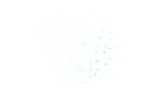 ライトブルー 花と緑のベクトルエレガントな壁紙 白い背景にスケッチなドアの花 ウェブサイトの頭のためのパターン デザイン — ストックベクタ