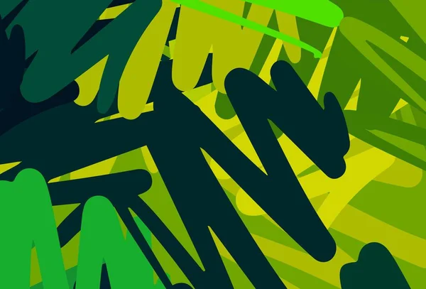 Dunkelblaue Grüne Vektorschablone Mit Wiederholten Sticks Bunt Leuchtende Illustration Mit — Stockvektor
