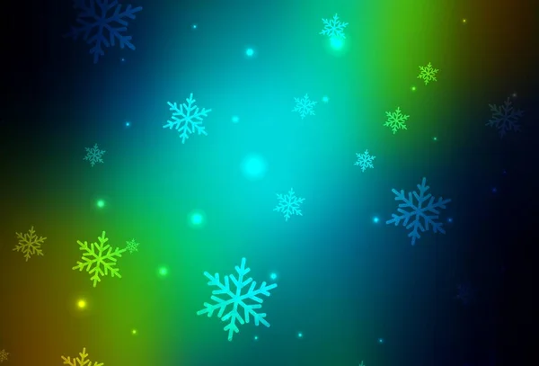Темно Синий Желтый Вектор Новогоднем Стиле Современные Абстрактные Формы Рождественского — стоковый вектор