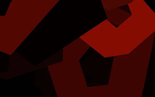 Fondo Vectorial Rojo Oscuro Con Hexágonos Hexagones Coloridos Sobre Fondo — Archivo Imágenes Vectoriales