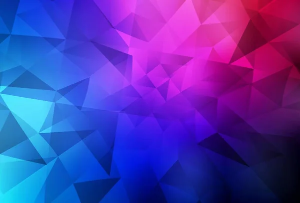 Texture Mosaïque Triangle Vectoriel Bleu Foncé Rouge Échantillon Géométrique Triangulaire — Image vectorielle