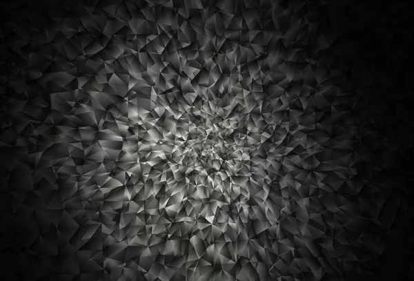 Темно Сірий Векторний Багатокутник Абстрактне Компонування Блискуча Полігональна Ілюстрація Яка — стоковий вектор