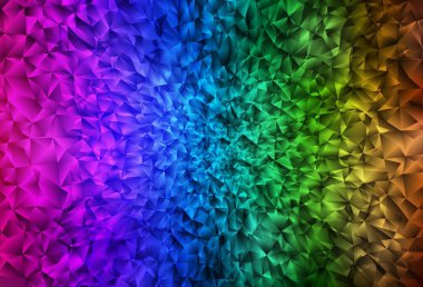 Koyu Çokrenkli vektör soyut çokgen desen. Gradyanı olan zarif parlak çokgen çizimi. İş tasarımınız için yepyeni bir tarz.