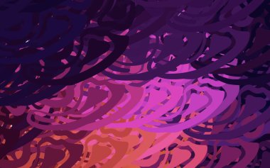 Koyu pembe, sarı vektör desenli ve rastgele çokgonallı. Rastgele şekillerle soyut tarzda dekoratif tasarım. Web siteniz için basit tasarım.