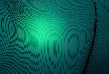 Eğimli çizgileri olan açık yeşil vektör deseni. Basit çizgilerle renkli gradyan çizimi. Markan için yeni kompozisyon.