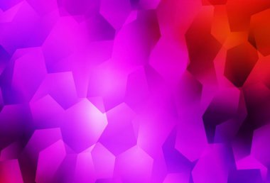 Açık Pembe, altıgenli kırmızı vektör arkaplanı. Altıgenli soyut bir tasarım. İş ilanınız için tasarım.