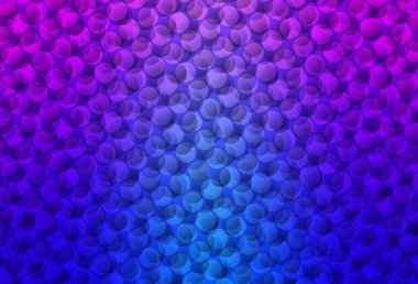 Açık pembe, benekli mavi vektör arkaplan. Doğa tarzında bulanık halkaları olan güzel renkli çizimler. İş ilanınız için tasarım.