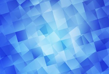 Çokgen biçiminde hafif BLUE vektör arkaplanı. Dikdörtgen şekilli soyut çizimler. Şablon bir arkaplan olarak kullanılabilir.