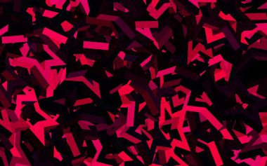 Renkli yıldızlı koyu pembe vektör arkaplan. Soyut şablondaki yıldızlarla dekoratif parlak illüstrasyon. Fütürist reklamlar ve kitapçıklar için şablon.