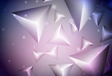 Çokgen şekilli koyu mor vektör deseni. Üçgenli soyut gradyan çizimi. Bir cep telefonu için arka plan.