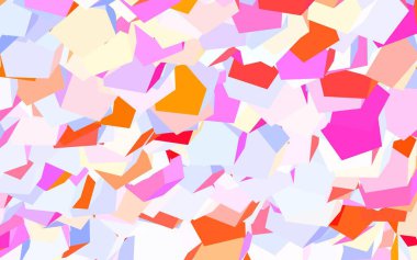 Açık mavi, renkli altıgenli kırmızı vektör dokusu. Altıgenli soyut bir tasarım. İş ilanınız için tasarım.