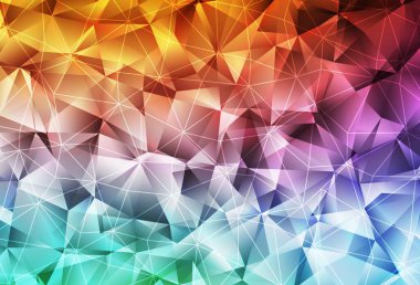 Açık yeşil, üçgen biçiminde kırmızı vektör dokusu. Üçgenli soyut gradyan çizimi. Duvar kağıtları için zarif tasarım.