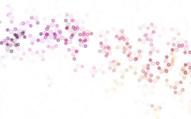 Açık mavi, baloncuklu sarı vektör arkaplan. Bulanık dekoratif tasarım baloncuklu soyut tarzda. Fütürist reklamlar ve kitapçıklar için şablon.